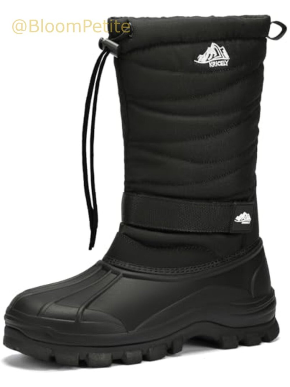 Men's Waterproof Insulated Snow Boots Non-Slip Hiking Winter Fur Boots